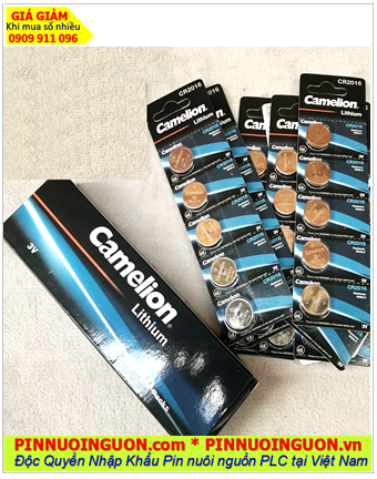 COMBO 01Hộp 10vỉ =100viên Pin Camelion CR2016 Lithium 3v _Giá chỉ 259.000vnd/ Vỉ 5viên